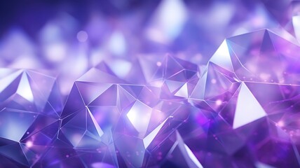Poster - Lavender Triangular Shapes Form a Calm and Mesmerizing Design Pattern
