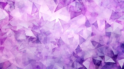 Poster - Lavender Triangular Shapes Form a Calm and Mesmerizing Design Pattern
