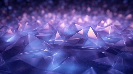 Poster - Lavender Triangular Shapes Form a Calm and Mesmerizing Design Pattern
