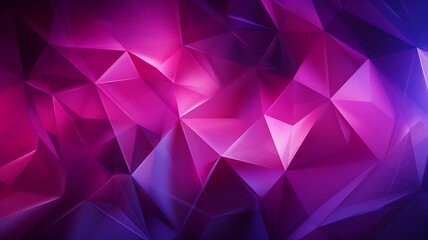 Poster - Magenta Triangular Shapes Form a Vivid and Mesmerizing Design Display
