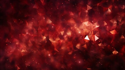 Poster - Maroon Triangular Shapes Form a Rich and Mesmerizing Geometric Pattern
