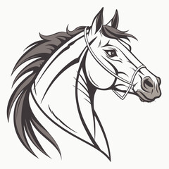 Canvas Print - horse illustration