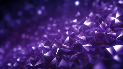 Poster - Purple Triangular Shapes Create a Vibrant and Mesmerizing Geometric Display
