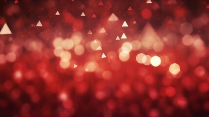 Poster - Triangular Background Design with Bokeh Effect Reflects Abstract Elegance
