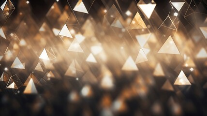 Poster - White Triangular Shapes Form a Minimalist and Mesmerizing Geometric Design
