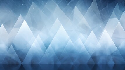 Poster - White Triangular Shapes Form a Minimalist and Mesmerizing Geometric Design

