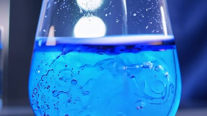 Poster - Close-up View of Chemical Experiments in a Laboratory Setting Generative AI