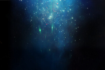 Wall Mural - abstract background of soft focus bokeh lights