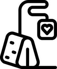 Poster - Blood pressure device connected to a heart rate monitor, promoting cardiovascular health awareness