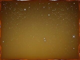 Wall Mural - ancient starry night sky on aged parchment, astronomy, space, mystical
