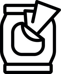 Poster - laundry soap is being poured from a measuring cup into an open detergent container for washing cloth