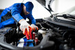 © zphoto83 - Mechanic performing battery maintenance on a car in an automotive workshop during daytime