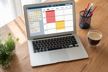 Poster - online applointment booking calendar for modish regristration on the internet website