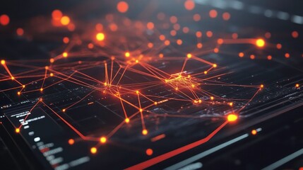 Poster - The server displays network visualization to enhance connectivity