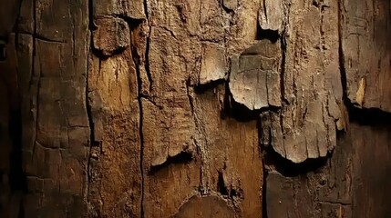Poster - Textured Surface of Old Wooden Plank with Distressed Features and Natural Patterns Highlighting Rustic Charm, Ideal for Nature and Background Imagery Needs