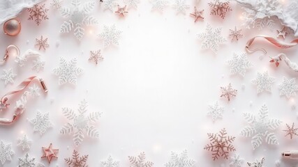 A collection of shiny winter banners featuring snowflakes, frost, and ice crystals, ice crystals, glossy, design