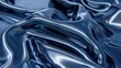 © Vii - A detailed shot of a bright blue fabric with a smooth texture and subtle sheen