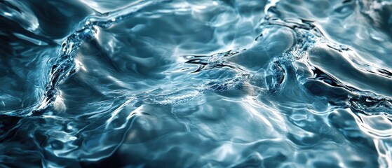 Poster - An artistic background with water textures enhances your design bringing a dynamic and captivating visual element that conveys movement fluidity and tranquility