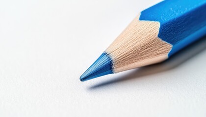 Poster - Light blue pencil lines on a white background