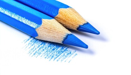 Poster - Light blue pencil lines on a white background