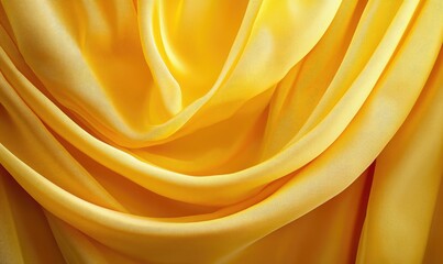 Poster - Flowing yellow curtain design showcasing beauty and elegance