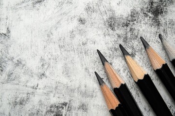 Poster - Black and gray pencil lines on a white backdrop