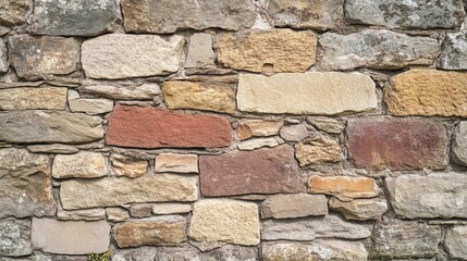 Poster - Textured Background Featuring a Stone and Brick Wall