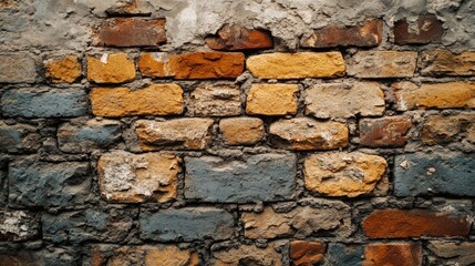 Poster - Textured Background Featuring a Stone and Brick Wall