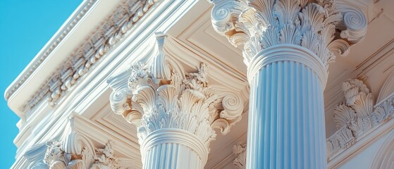 Poster - Abstract classical architectural structure