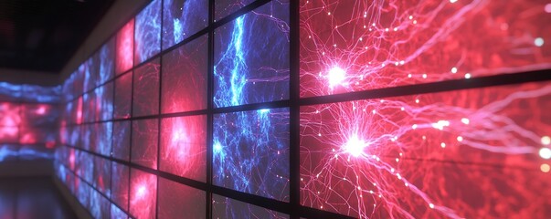 Poster - Abstract visual representation of neural connections in vibrant colors.