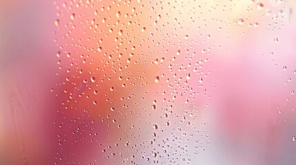 Aufkleber - Pastel Pink Peach Gradient Background Minimalist Design with Grainy Texture and Watercolor Style