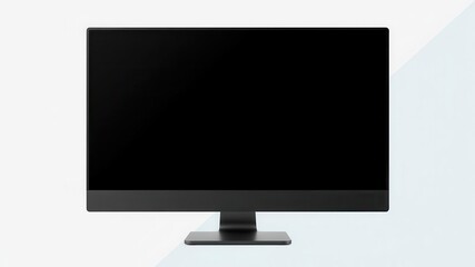 Wall Mural - Laptop mock up with clear screen for design presentation on white background, modern, monitor, isolated