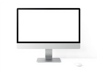 Wall Mural - Mock up of a laptop with a clear screen for displaying digital content, template, view