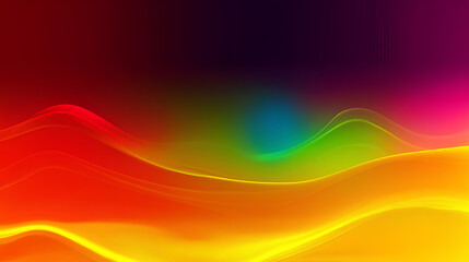 Poster - Colorful abstract background with gradient effect red, orange, yellow, and purple.