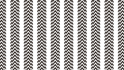 Poster - Black and white editable seamless geometric pattern. Sporty background for design element. Vector Format Illustration 