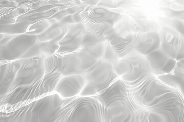 Aufkleber - Abstract White Water Texture Background with Sunlight Reflection and Ripples