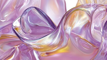 Poster - Abstract Futuristic Metallic Texture Background with Soft Gradient Colors Blending Ethereal Organic Shapes and Light Reflections for Modern Design Applications