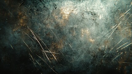 Poster - Glossy Metallic Surface with Fine Scratches Displaying a Unique Texture Ideal for Use in Backgrounds, Textures, and Creative Design Projects