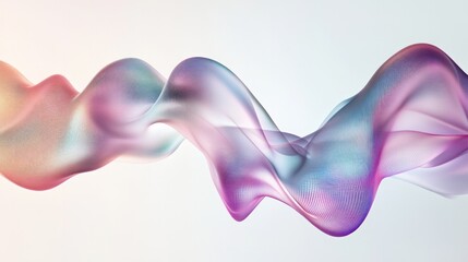Poster - The design features stunning flowing lines and a mix of soft colors that reflect advanced technology and sound innovation.