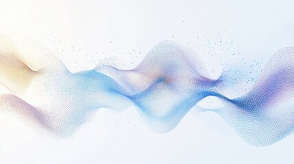 Poster - The design features stunning flowing lines and a mix of soft colors that reflect advanced technology and sound innovation.