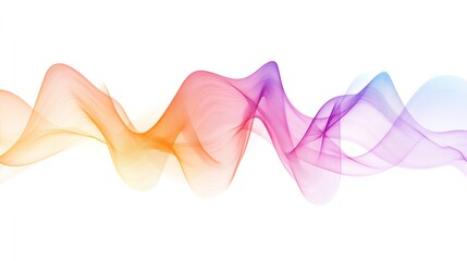 Poster - The design features stunning flowing lines and a mix of soft colors that reflect advanced technology and sound innovation.