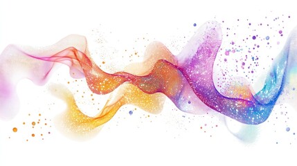 Poster - The design features stunning flowing lines and a mix of soft colors that reflect advanced technology and sound innovation.