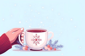 Poster - Christmas design elements, vector set happy merry christmas snowman card Christmas decorative banner with funny Santa Claus, nutcracker, locomotive and gift boxes and many others. Christmas and happy