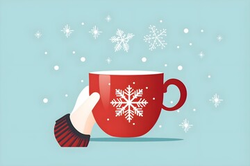Poster - Christmas design elements, vector set happy merry christmas snowman card Christmas decorative banner with funny Santa Claus, nutcracker, locomotive and gift boxes and many others. Christmas and happy