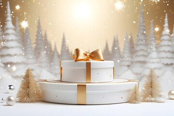 Poster - Christmas design elements, vector set happy merry christmas snowman card Christmas decorative banner with funny Santa Claus, nutcracker, locomotive and gift boxes and many others. Christmas and happy