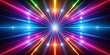 © VisualVault - A vibrant abstract background with radiating neon lines and sparkling stars creating a dazzling kaleidoscope of colors.
