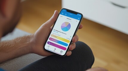 Poster - Person Using Mobile App for Task Management