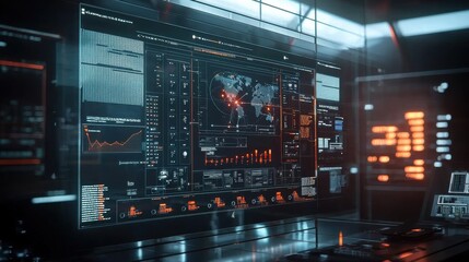 Poster - Advanced Digital Interface with Data Visualization