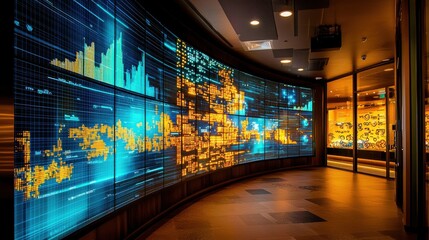 Poster - Dynamic Data Visualization in Modern Office Interior
