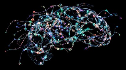 Poster - Abstract Representation of the Human Brain with Colors